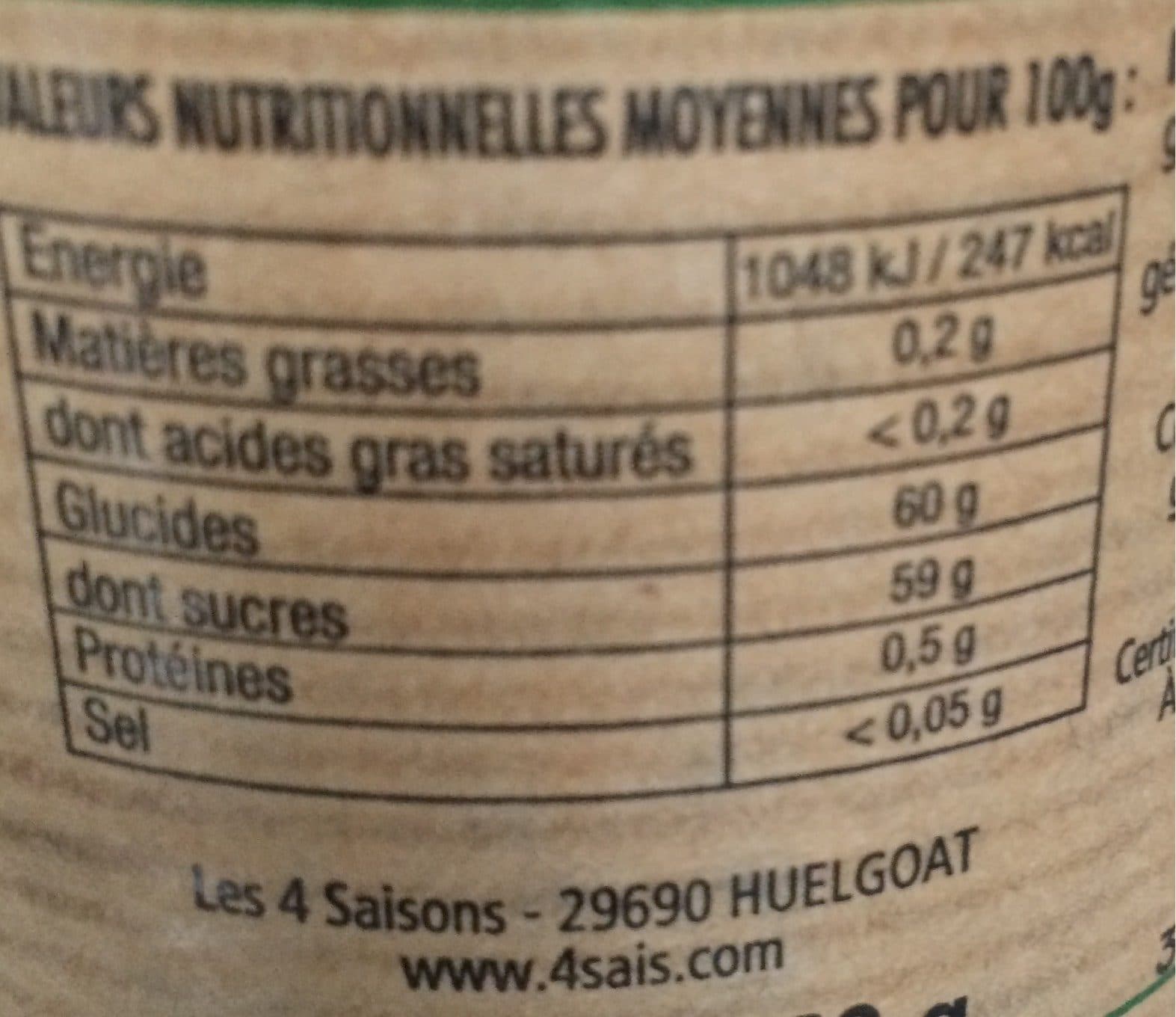 Les 4 Saisons Confiture bio aux 4 fruits rouges LES 4 SAISONS packshot