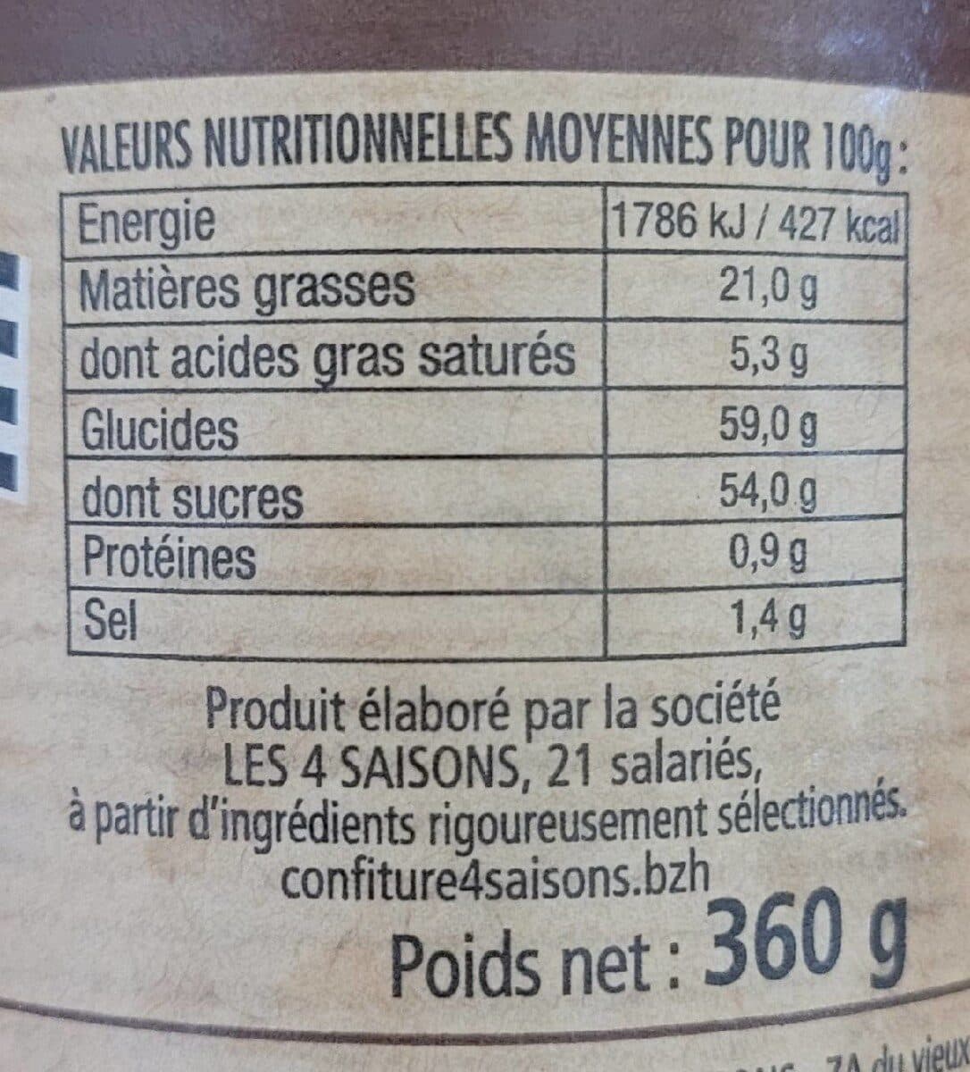 Les 4 saisons Crème de caramel à la fleur de sel de Guérande packshot