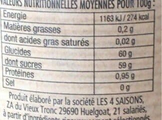 Les 4 Saisons Confiture de Cerise Noire d'alsace packshot