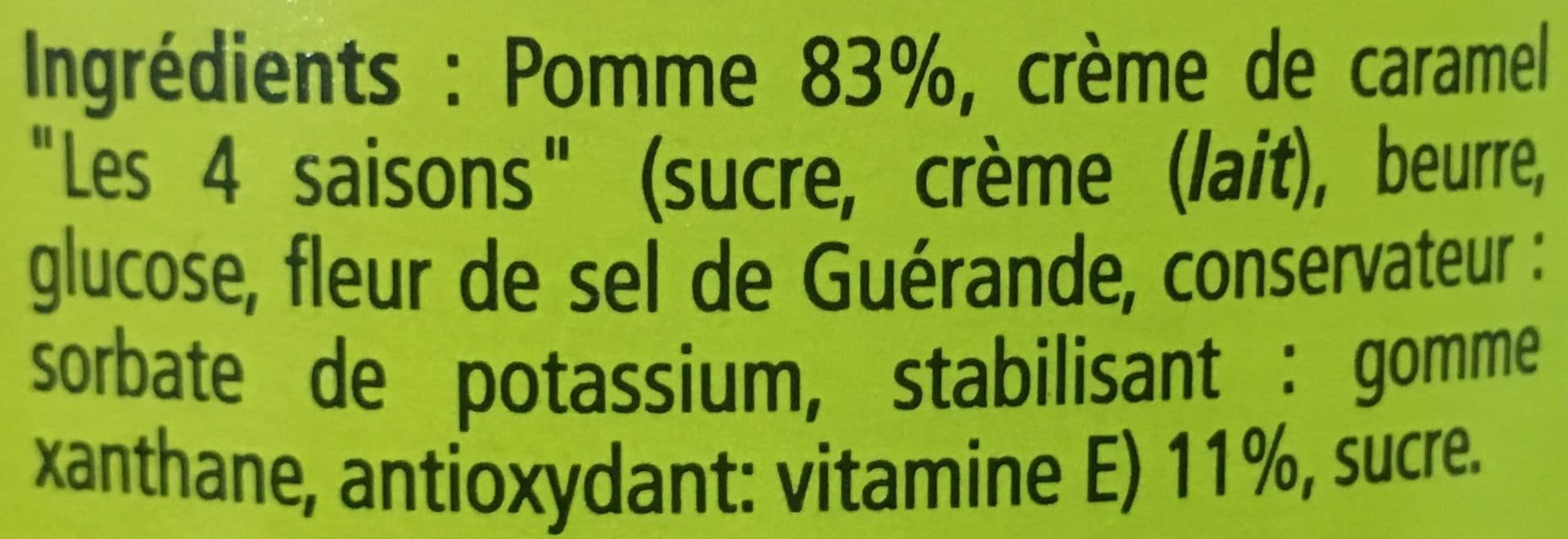 Les 4 Saisons Compotee pomme caramel packshot