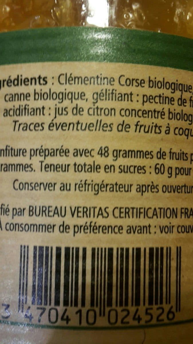 Les 4 Saisons Confiture clémentine Corse packshot