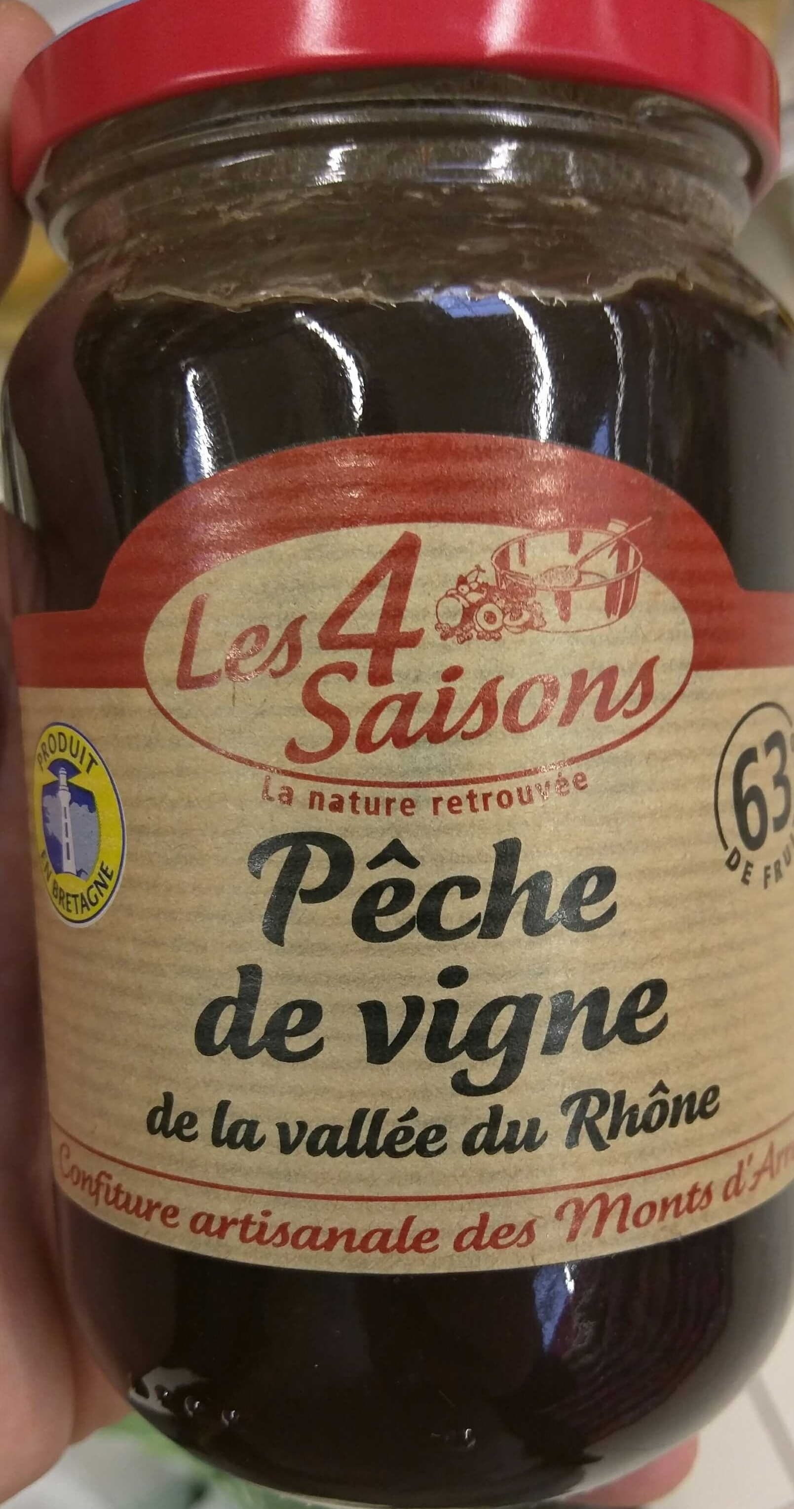 Les 4 saisons Pêche de vigne de la vallée du Rhône packshot