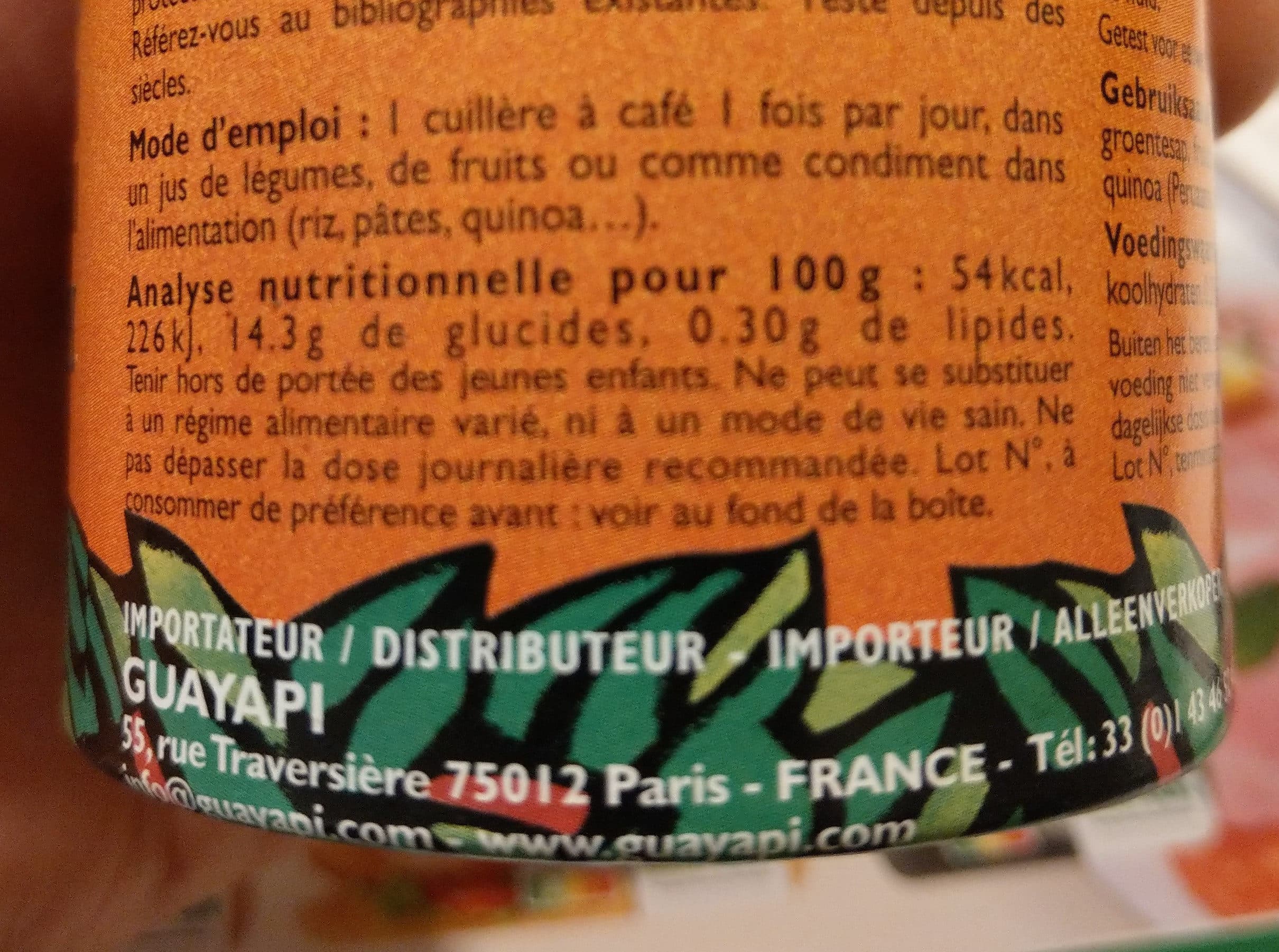 Guayapi Urucum En Poudre - 50 G packshot
