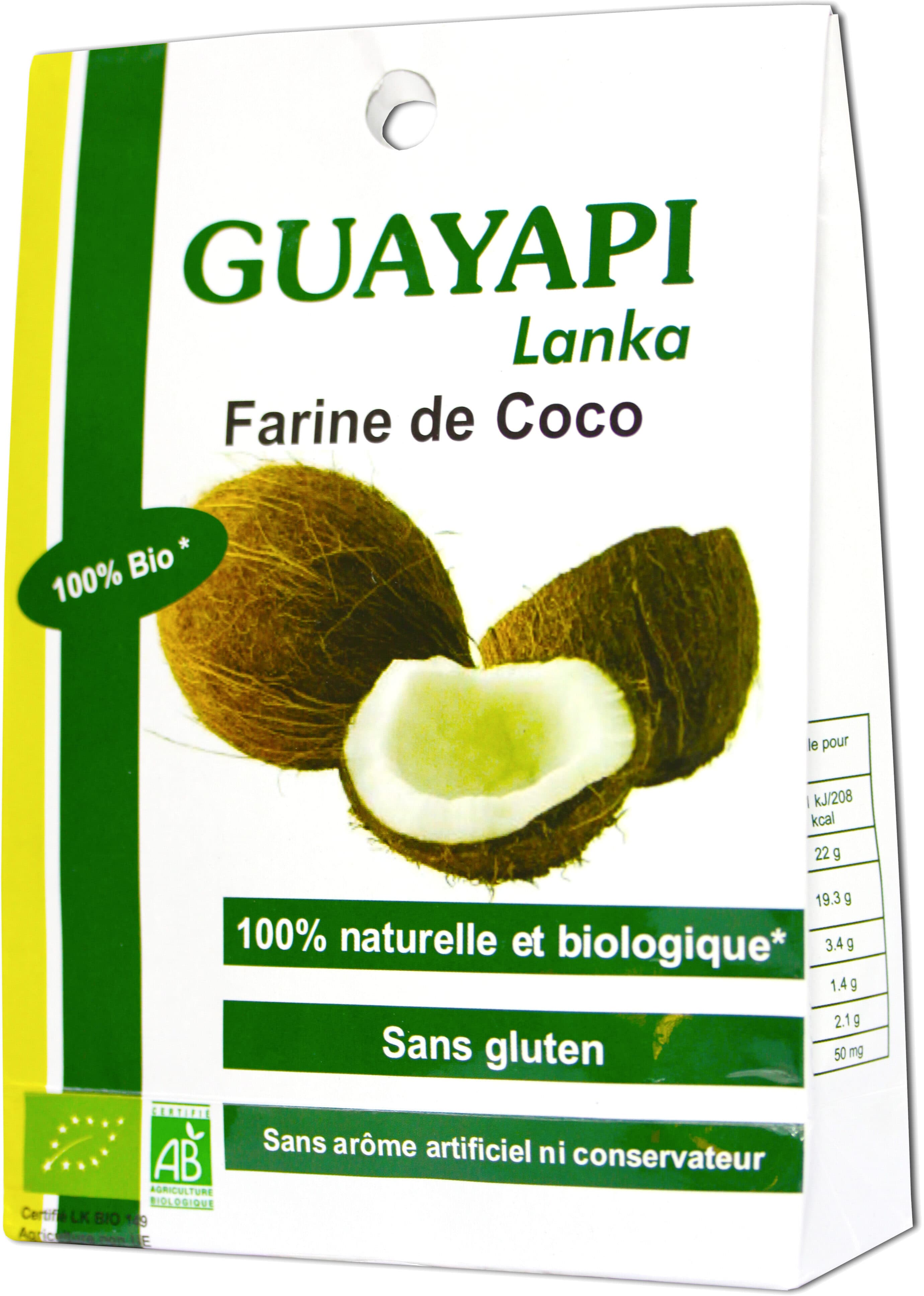 Guayapi Farine de coco BIO - sachet de packshot