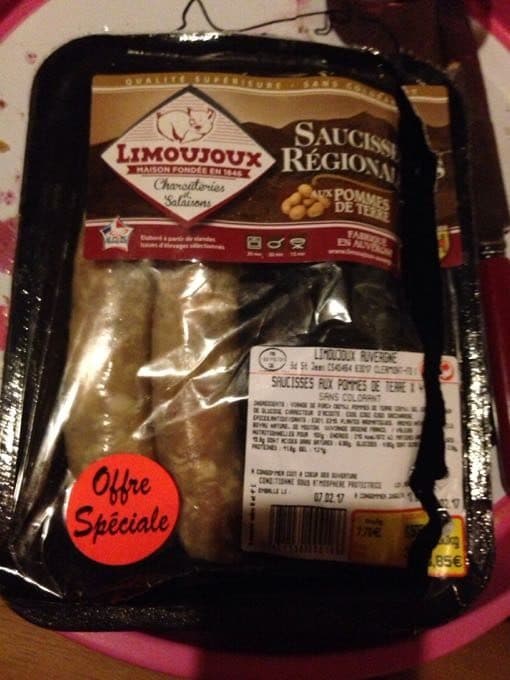 Limojoux Saucisse Regionale aux Pommes De Terre packshot