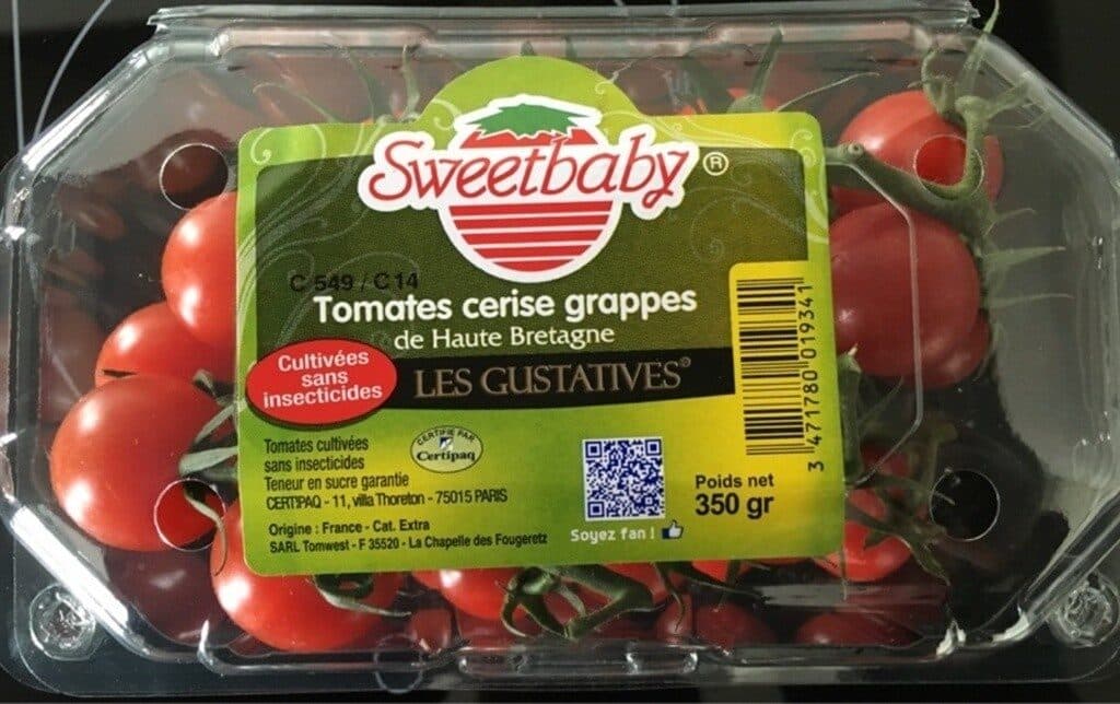 Sweetbaby Tomates cerise grappes packshot