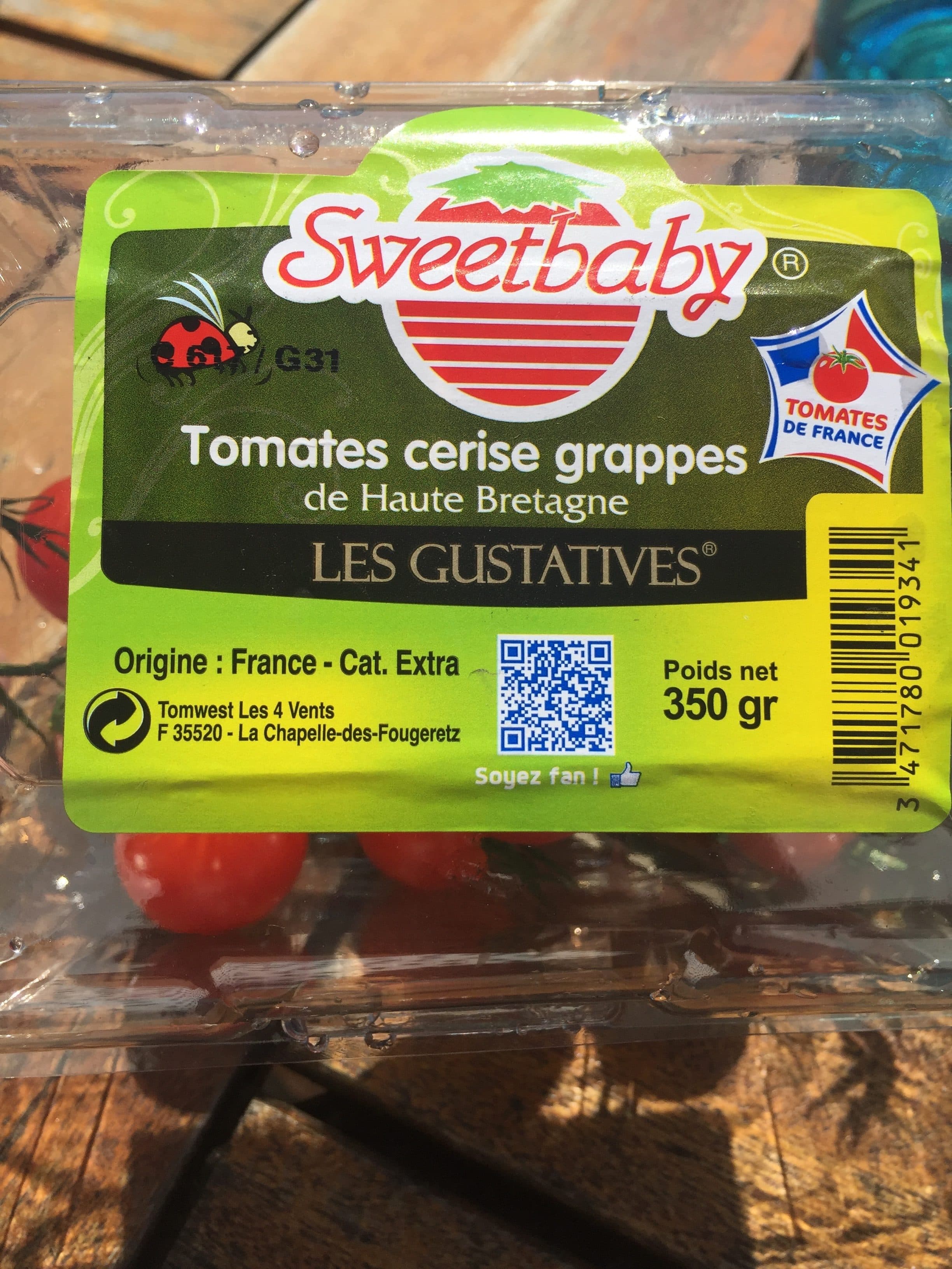 Sweetbaby Tomates cerise grappes packshot