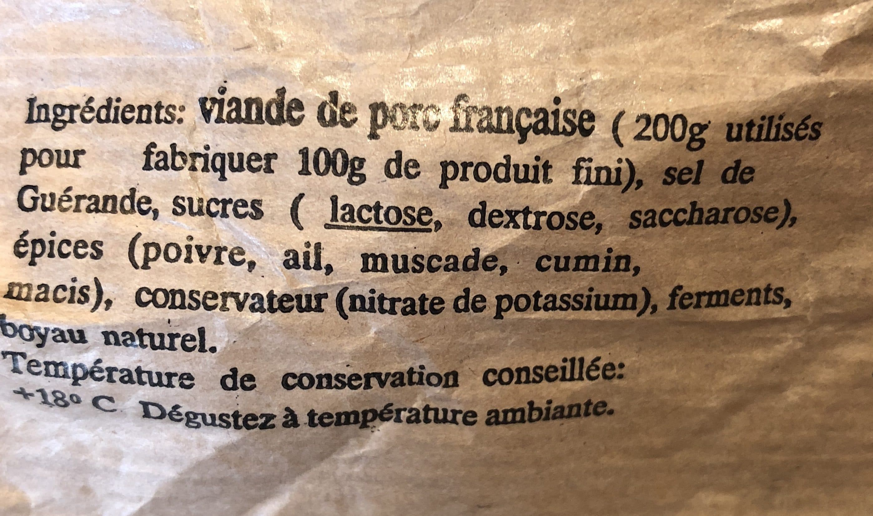 Roches Blanches Saucisse Sèche De Campagne Pur Porc packshot