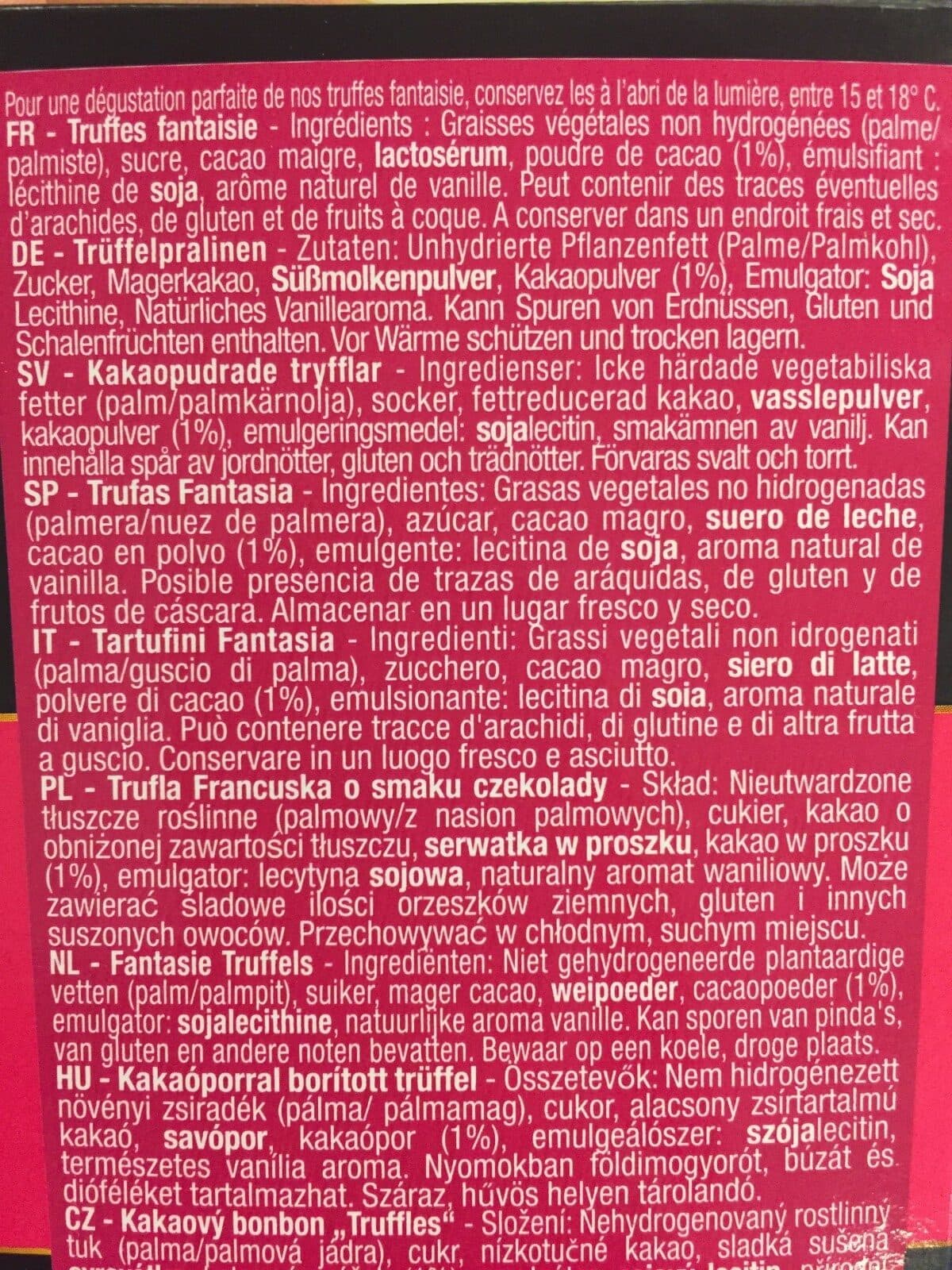 Truffettes De France Truffes fantaisie nature packshot