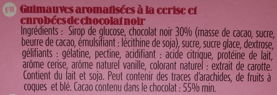Chocmod Cherry Mallow Chocolat Noir Fourré packshot