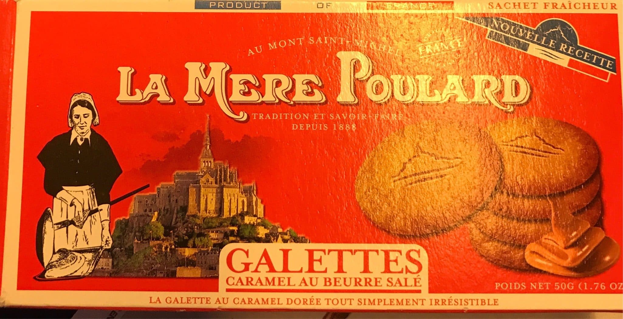 La Mere Poulard 50G Galette Carame Mere Poulard packshot