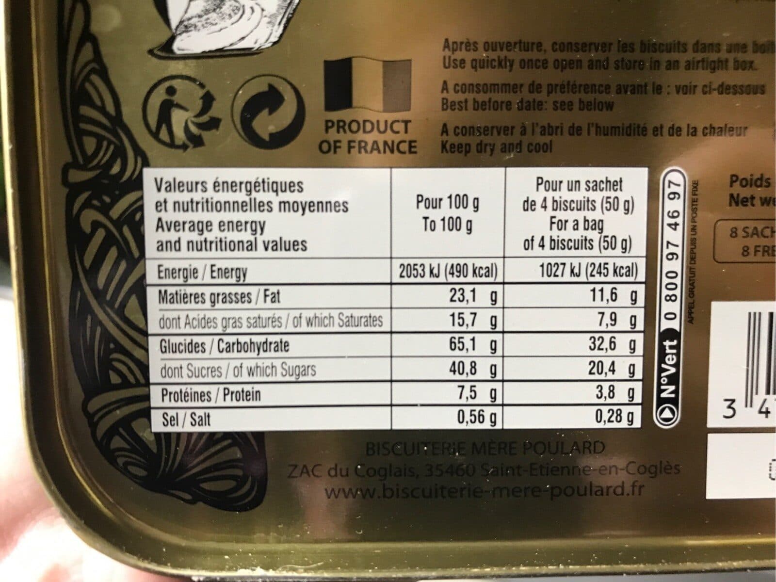 La Mère Poulard Les Cookies de la Mère Poulard packshot