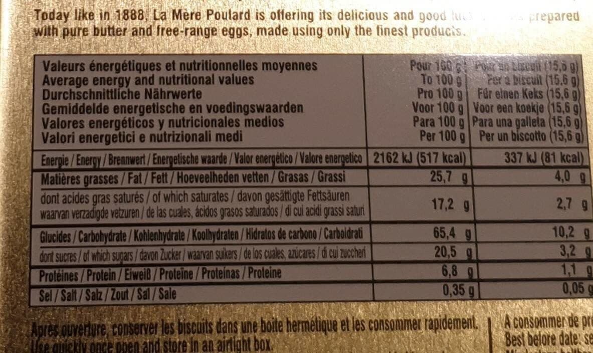 La Mère Poulard Les Palets de la Mère Poulard packshot