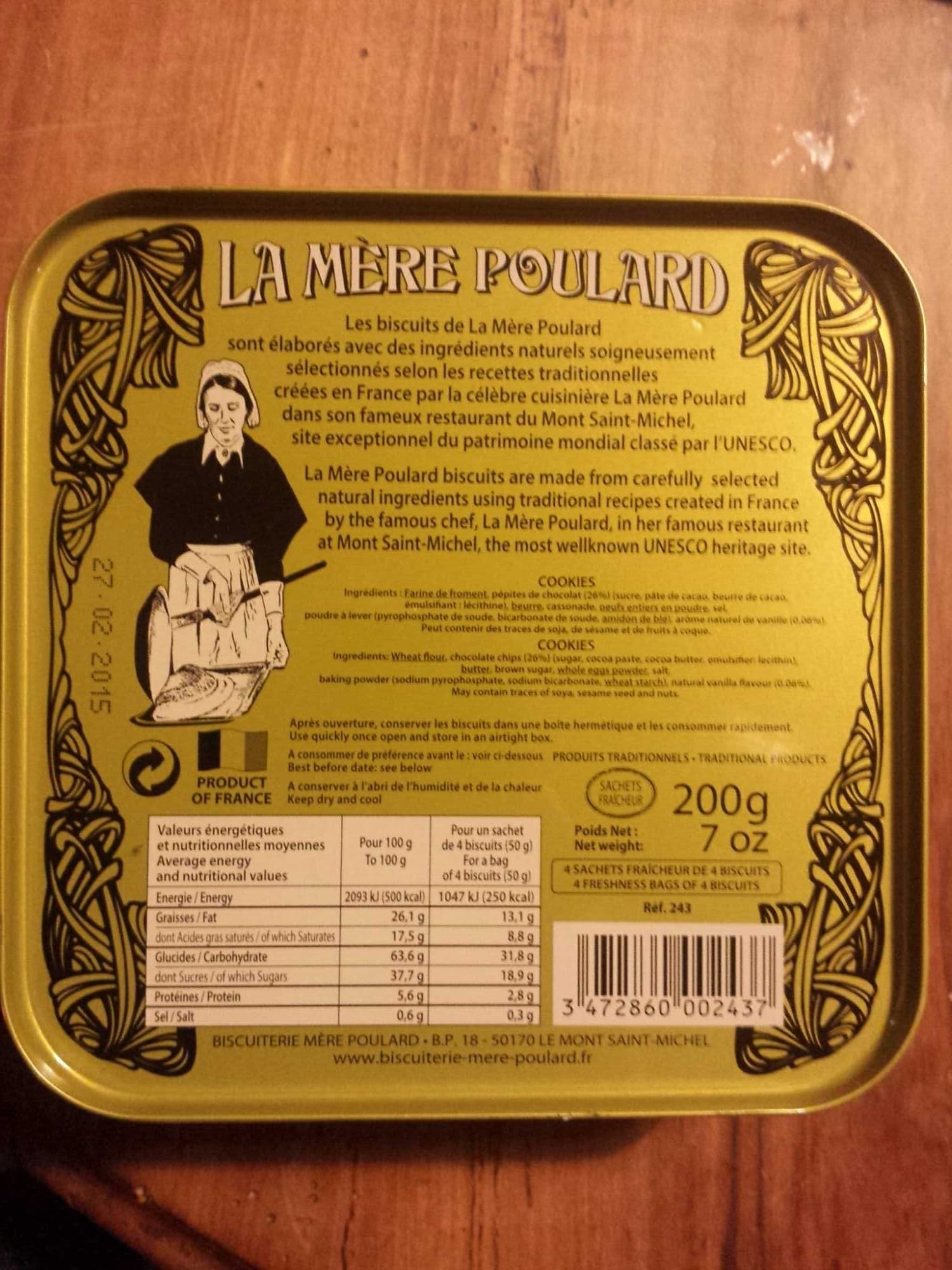 La Mère Poulard Les Cookies de la Mère Poulard packshot