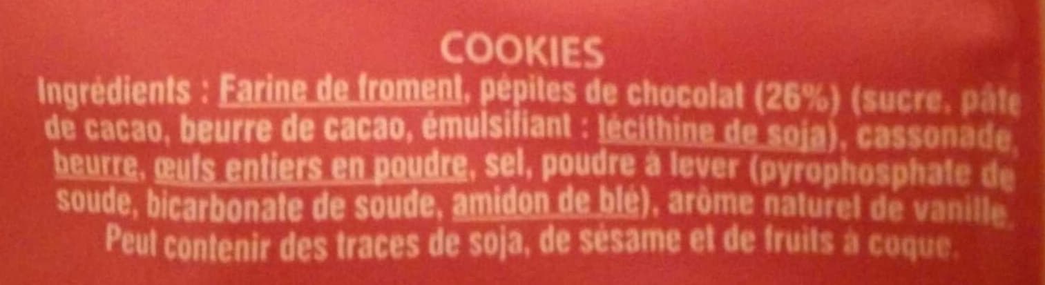 Mère Poulard Cookies Vanille Chocolat packshot