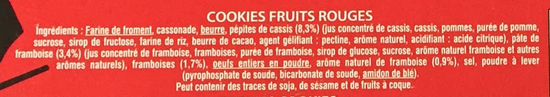 La Mère Poulard Cookies Fruits Rouges packshot