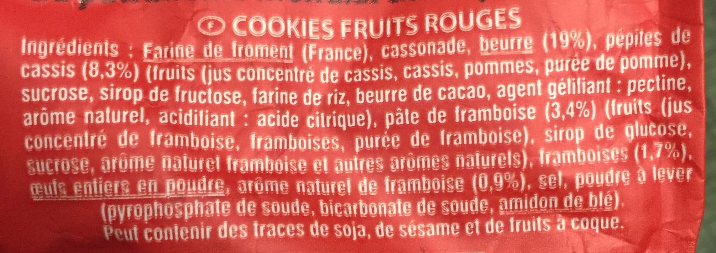 La Mère Poulard Cookies Fruits Rouges packshot