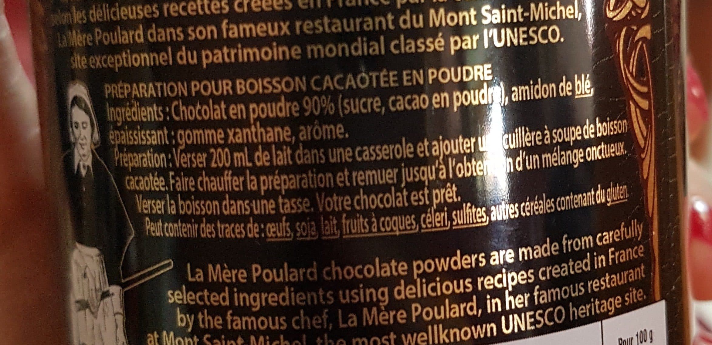 La Mère Poulard Velouté au chocolat de la mère Poulard packshot