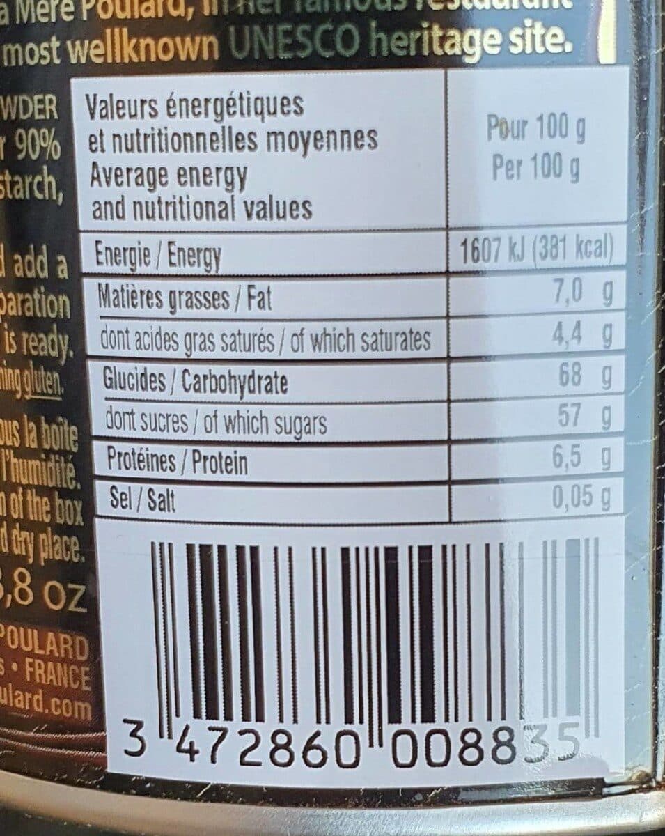 La Mère Poulard Velouté au chocolat de la mère Poulard packshot