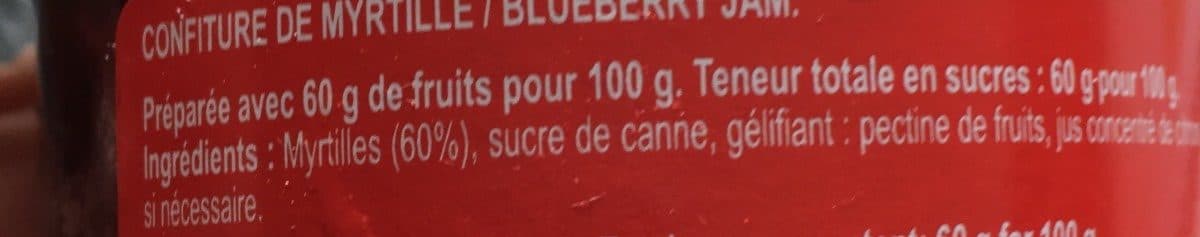 La Mère Poulard Confiture de myrtille packshot