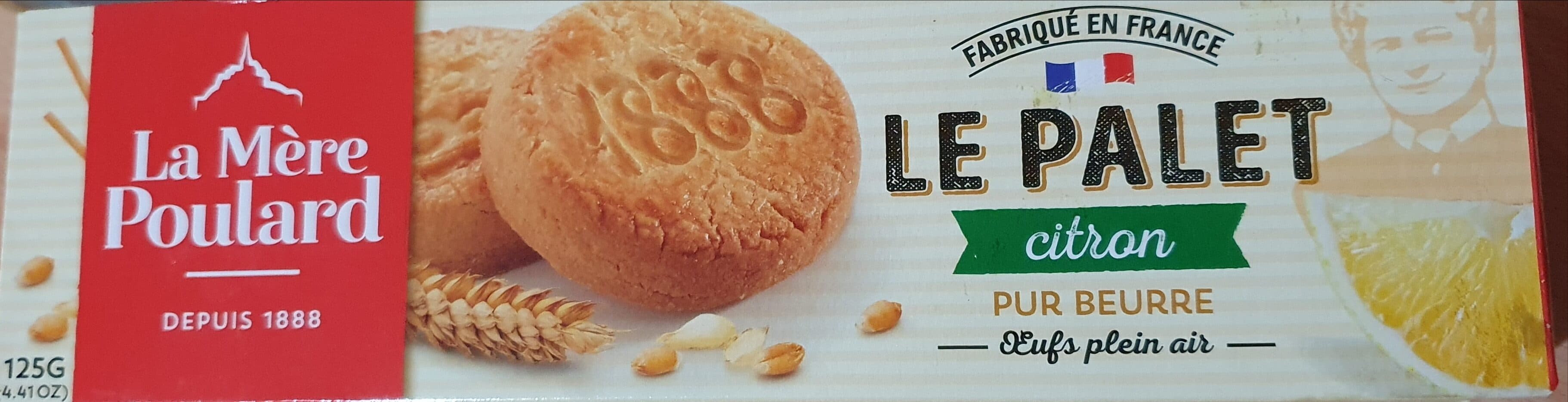 La Mère Poulard Le Palet citron packshot