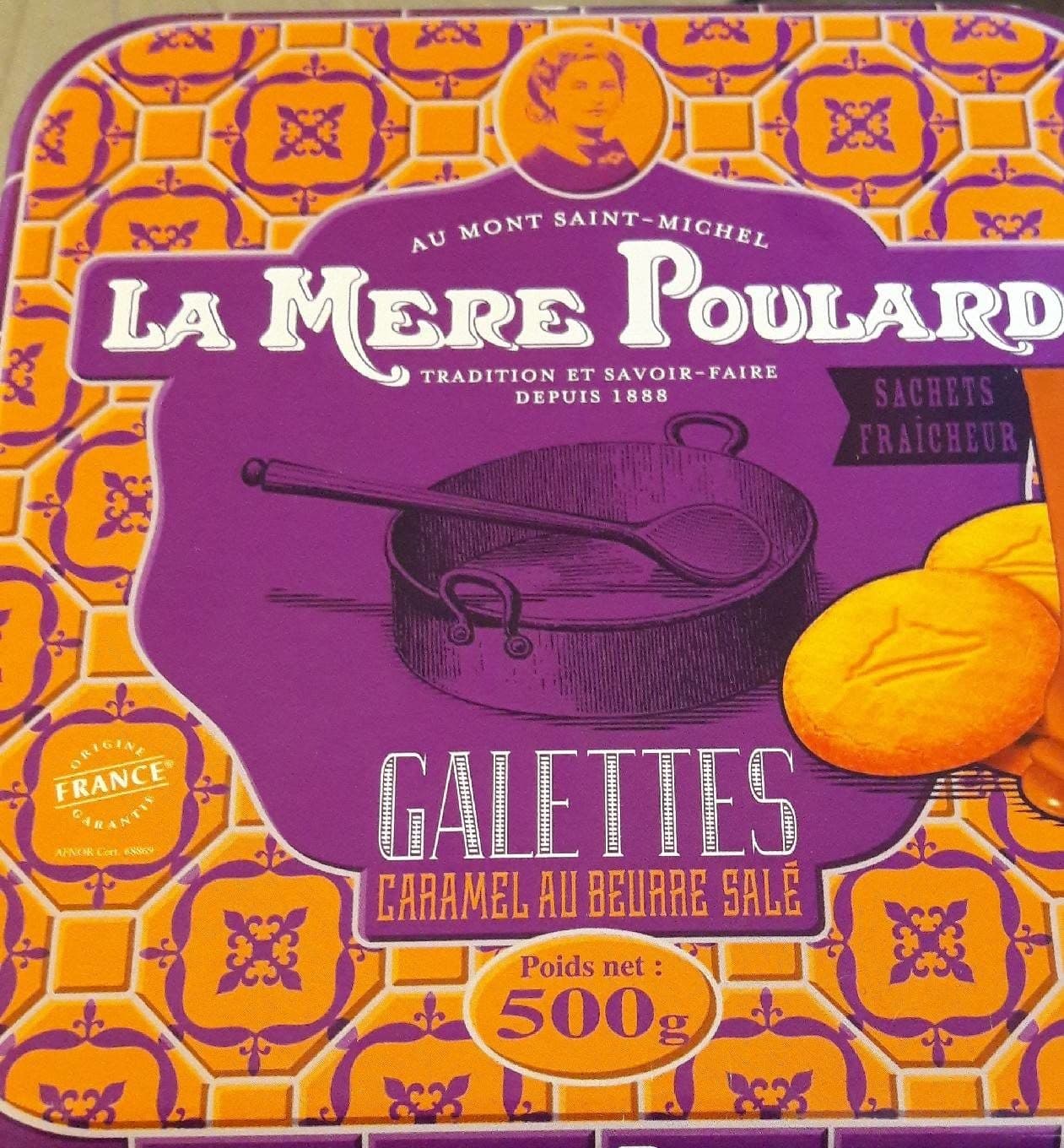 La Mère Poulard Galettes Caramel au Beurre Salé packshot