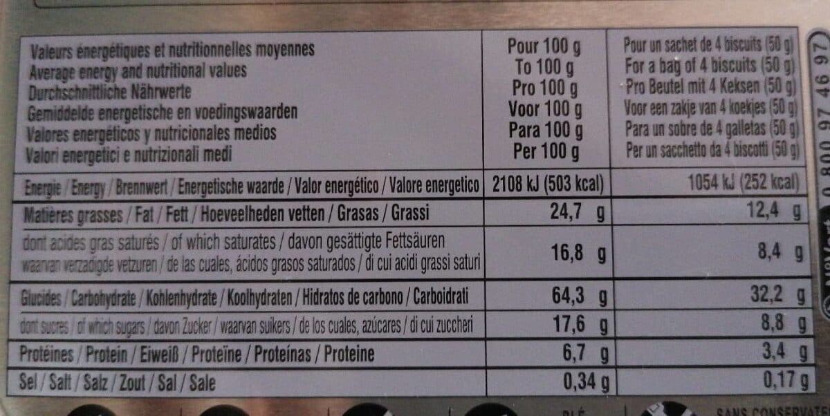 La Mère Poulard Palets au beurre packshot