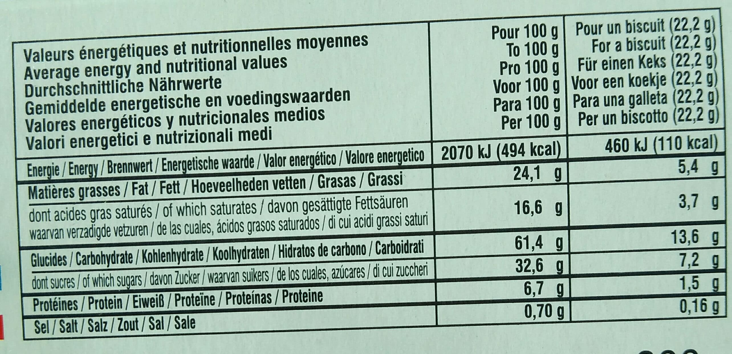 La Mere Poulard Cookies eclats de chocolat packshot