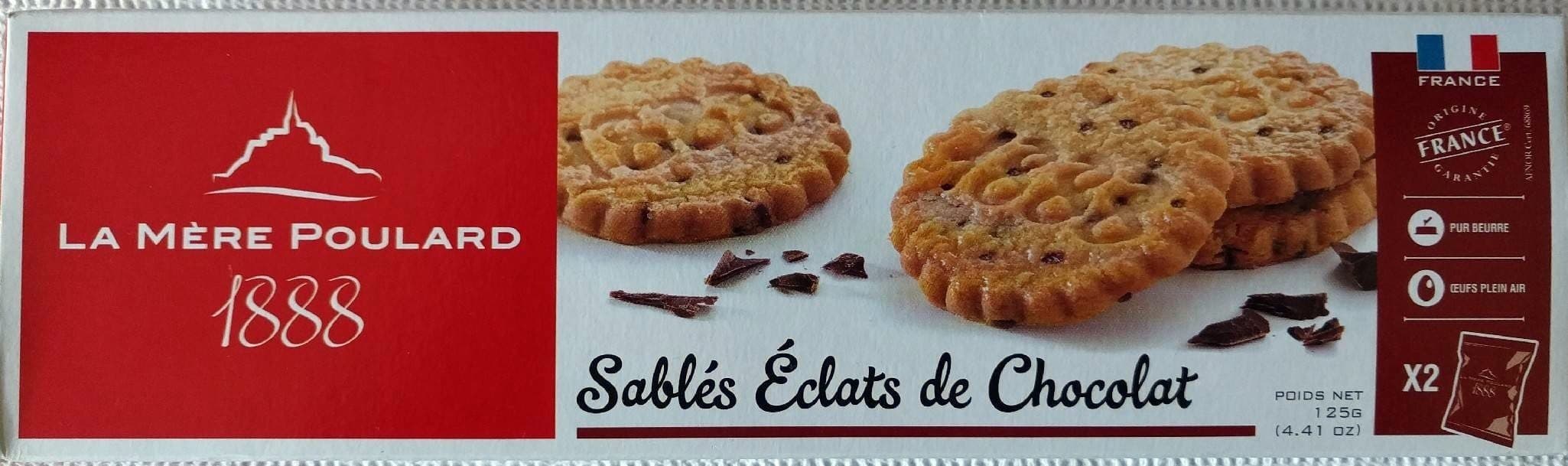 La Mère Poulard Sablés Éclats de Chocolat packshot
