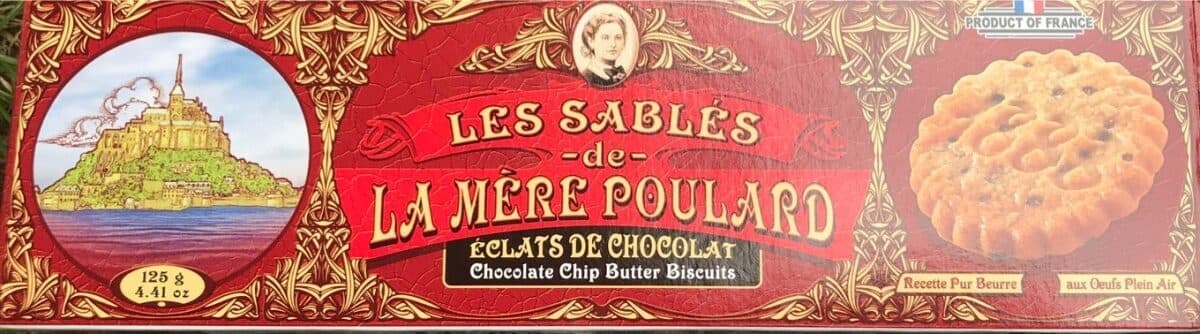 La Mère Poulard La Mère Poulard - Chocolate Chip French Butter Biscuits, 125g (4.4oz) packshot