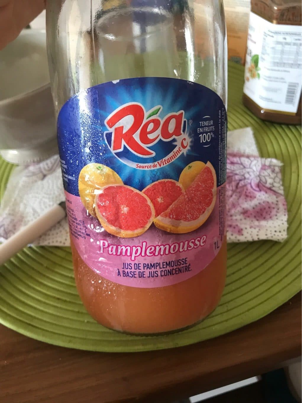 Réa Jus de pamplemousse packshot