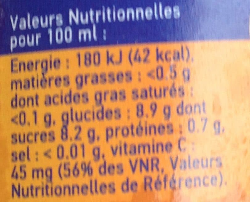 Réa Jus d'Orange packshot