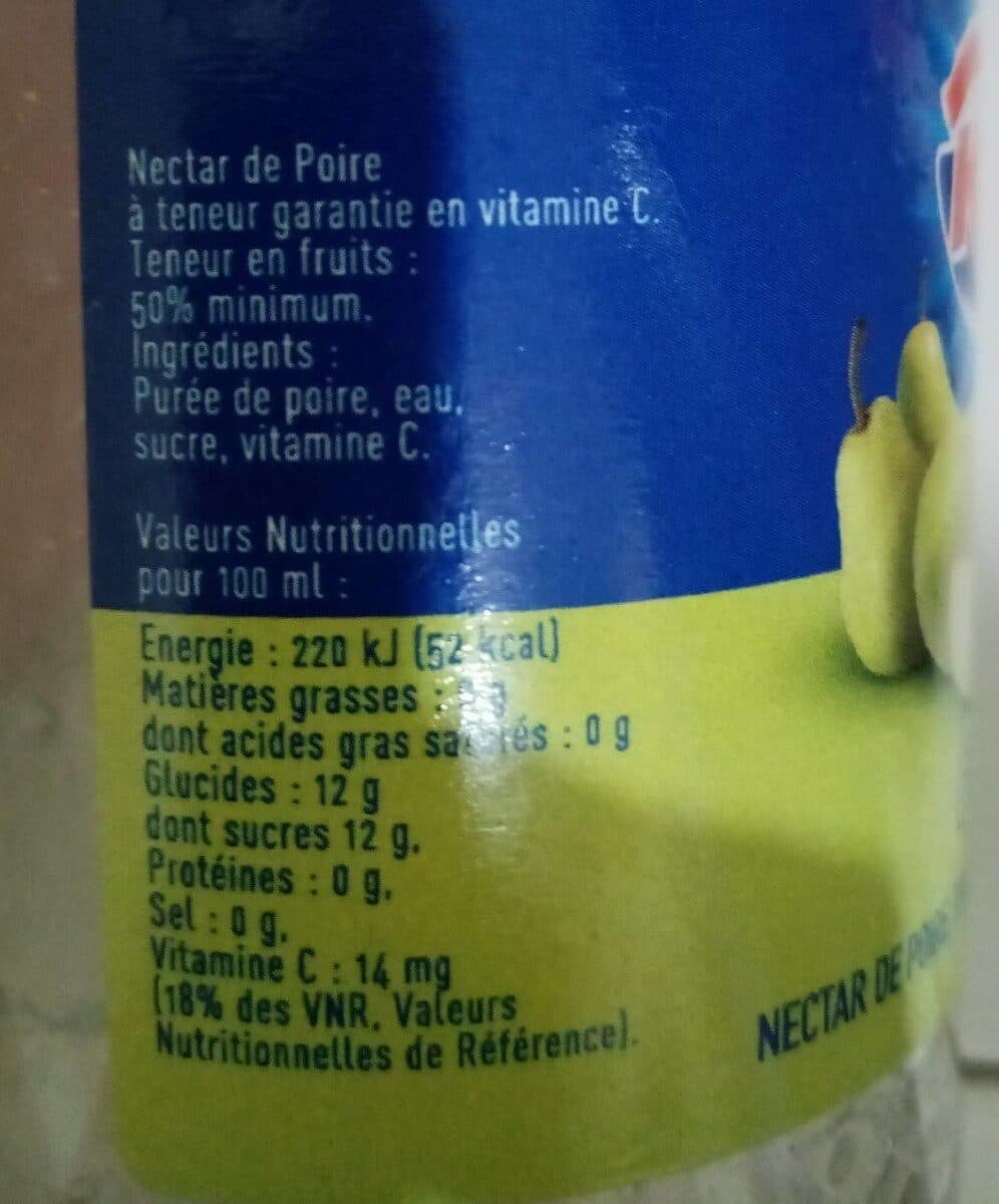 Open Food Facts Réa Nectar de poire packshot