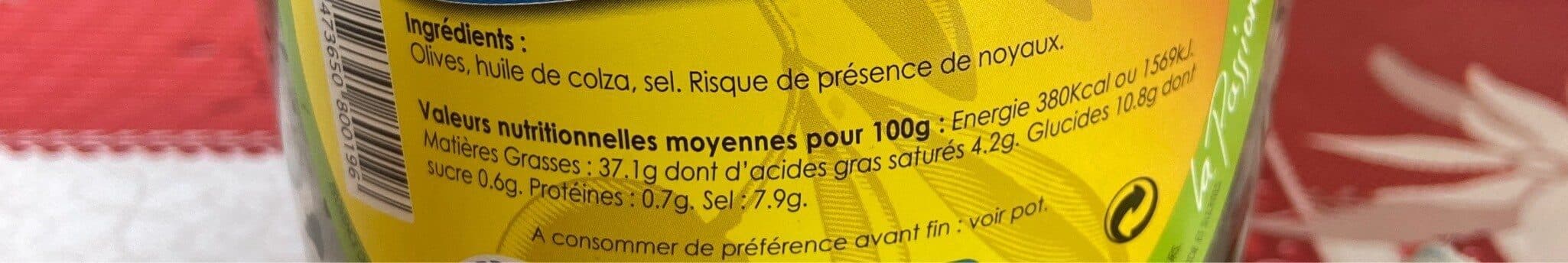PROVENCE OLIVES Olive noire à la grecque dénoyautée packshot