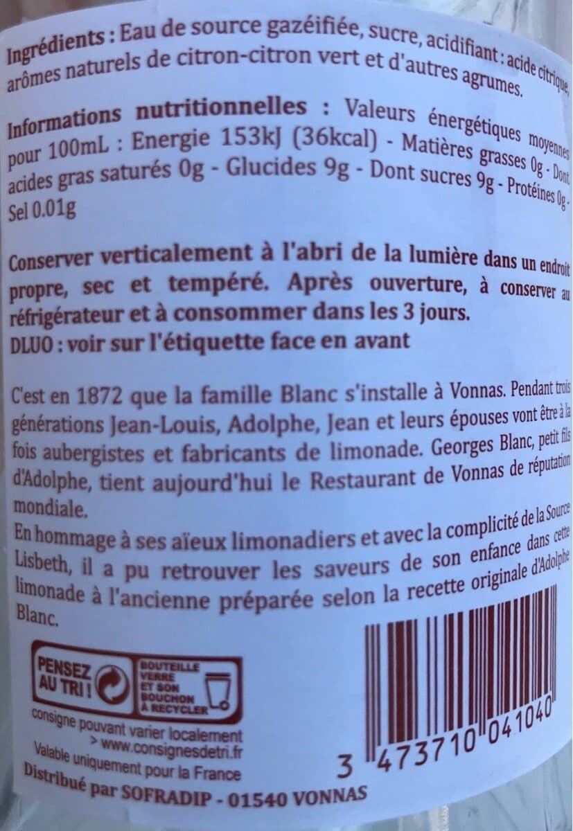 Blanc Limonade packshot