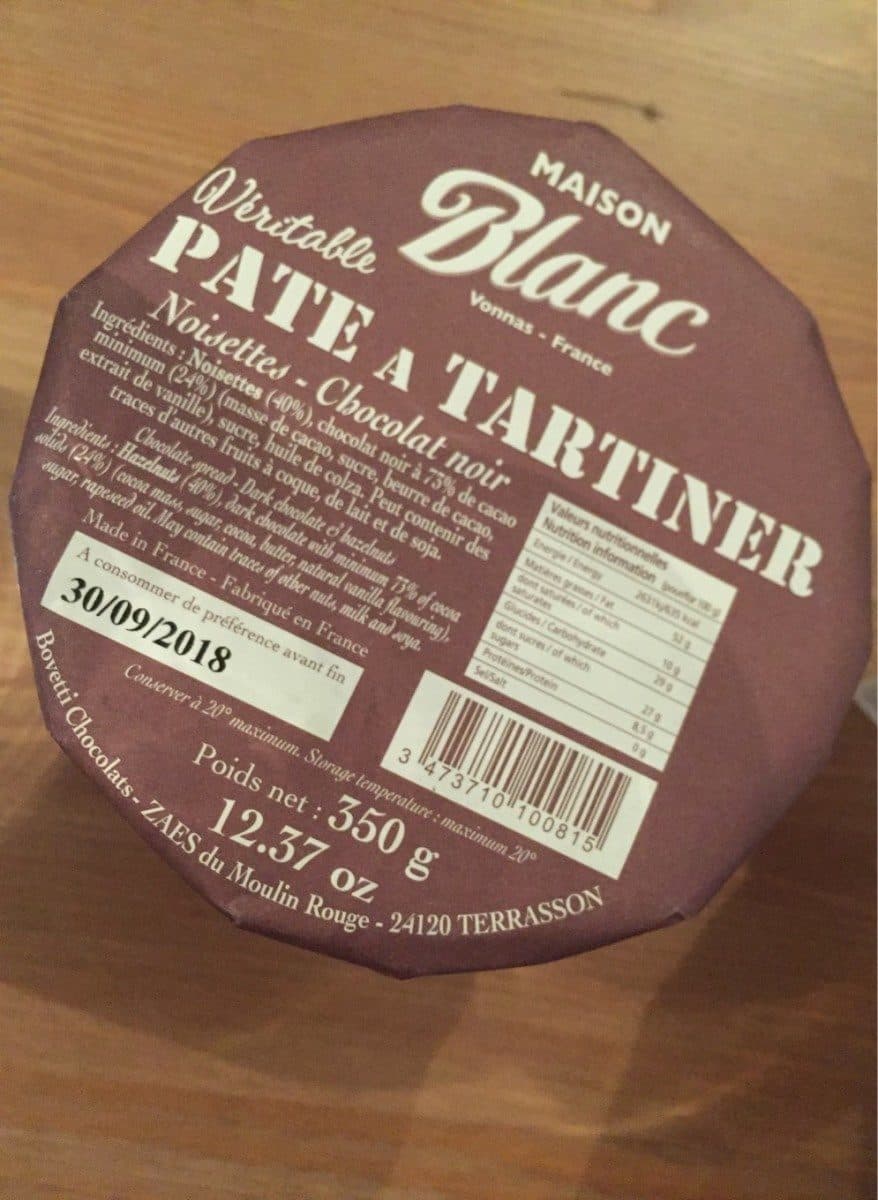 Open Food Facts Pâte à tartiner packshot
