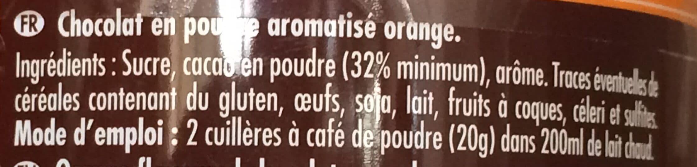 Monbana Chocolat En Poudre Orange 250 gr, 1 Boîte packshot