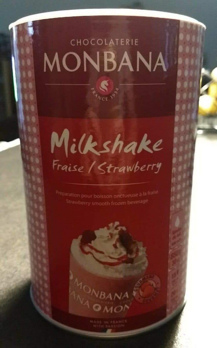 Chocolaterie Monbana Milkshake Fraise packshot