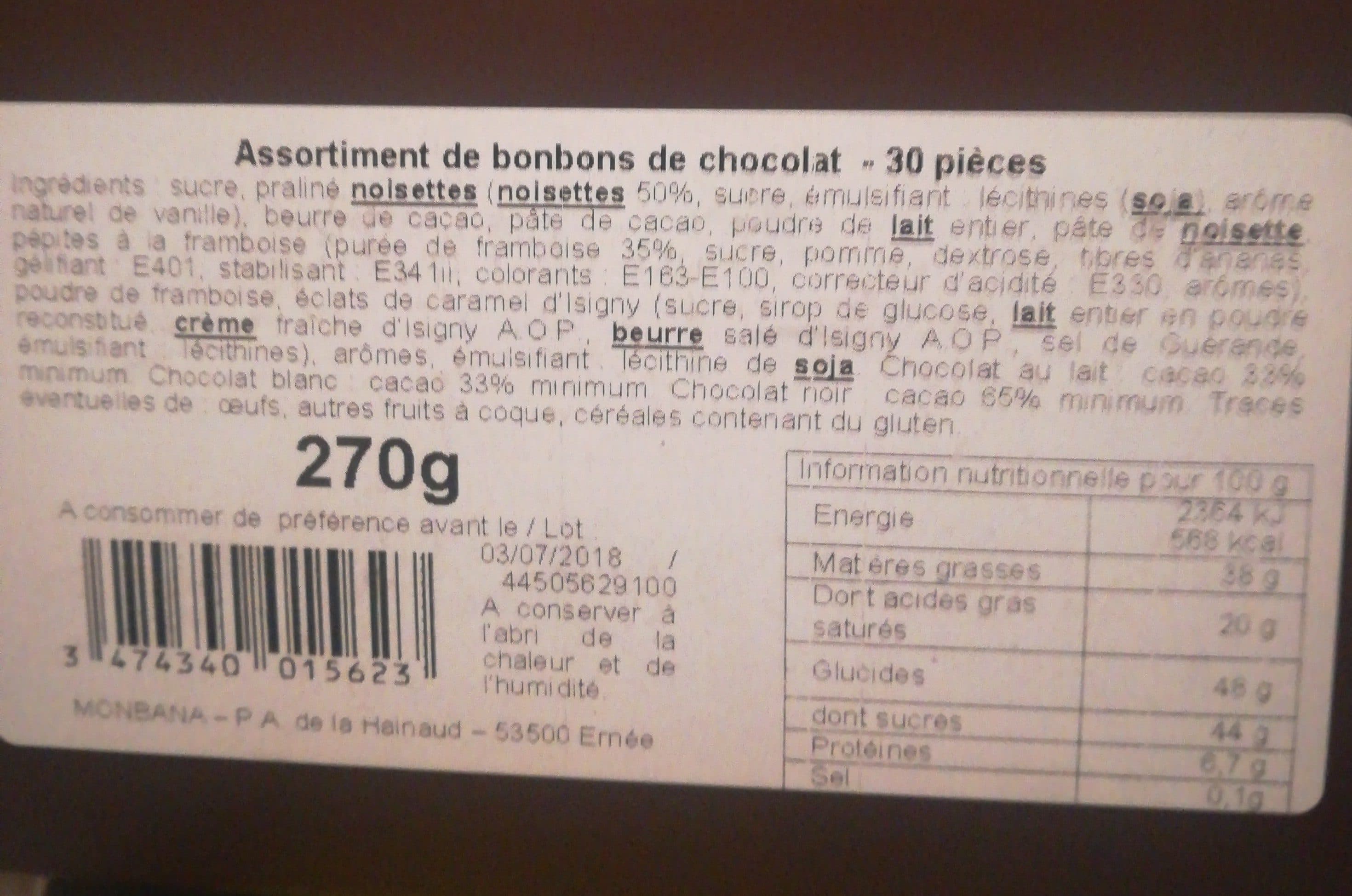 Monbana Palets gourmands packshot