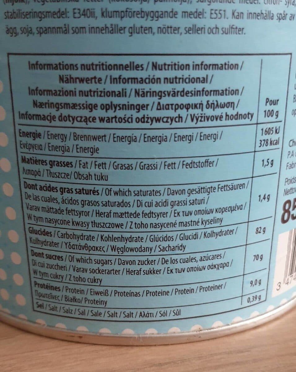 Monbana Milkshake nature sucré packshot