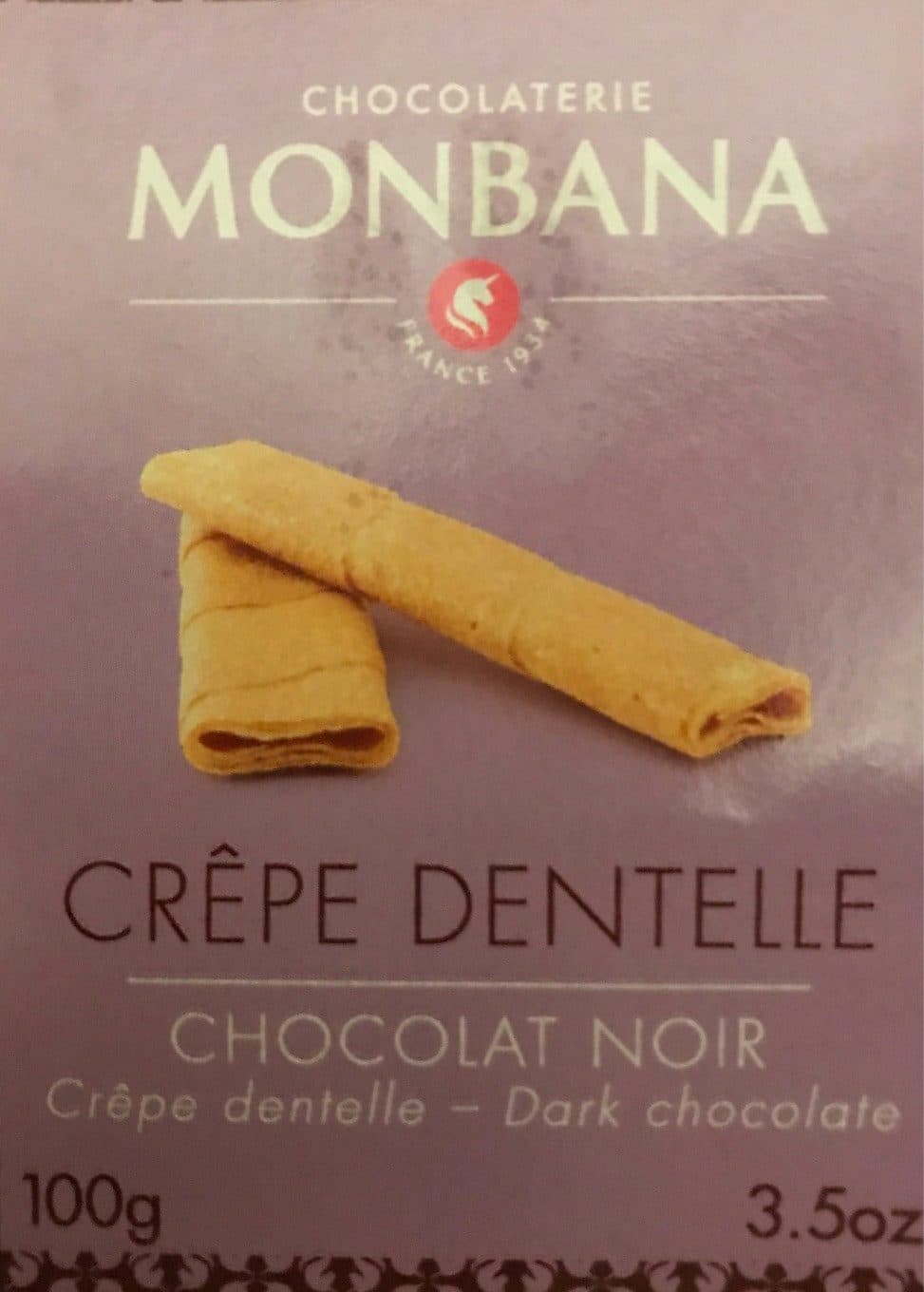 Monbana Chocolat noir crepe dentelle packshot