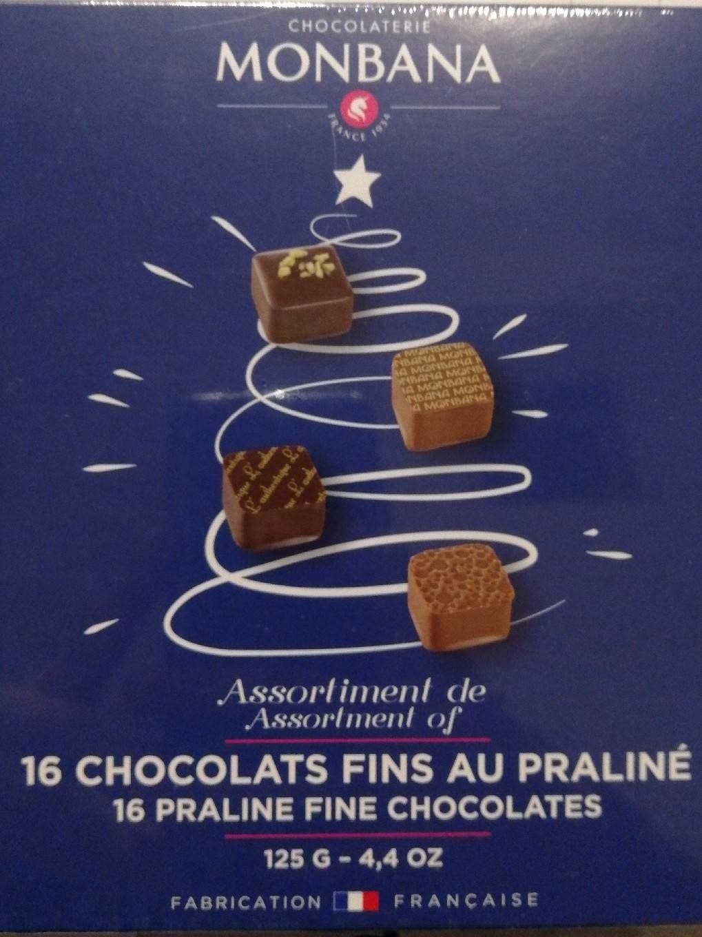 Monbana Chocolat fins au praliné packshot