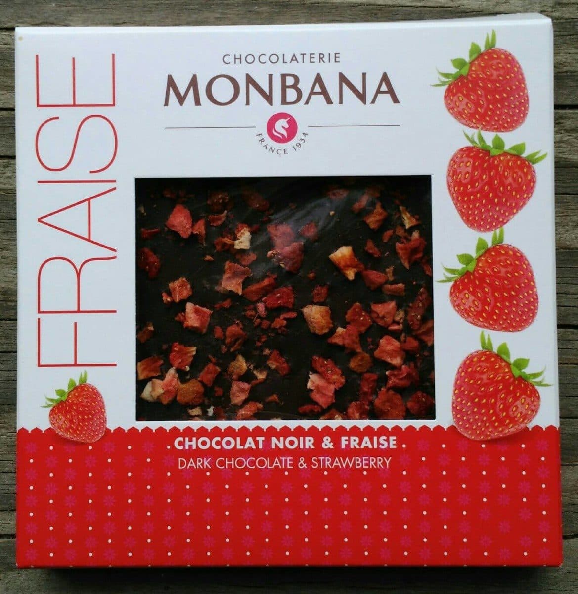 Monbana Chocolat noir et fraises packshot