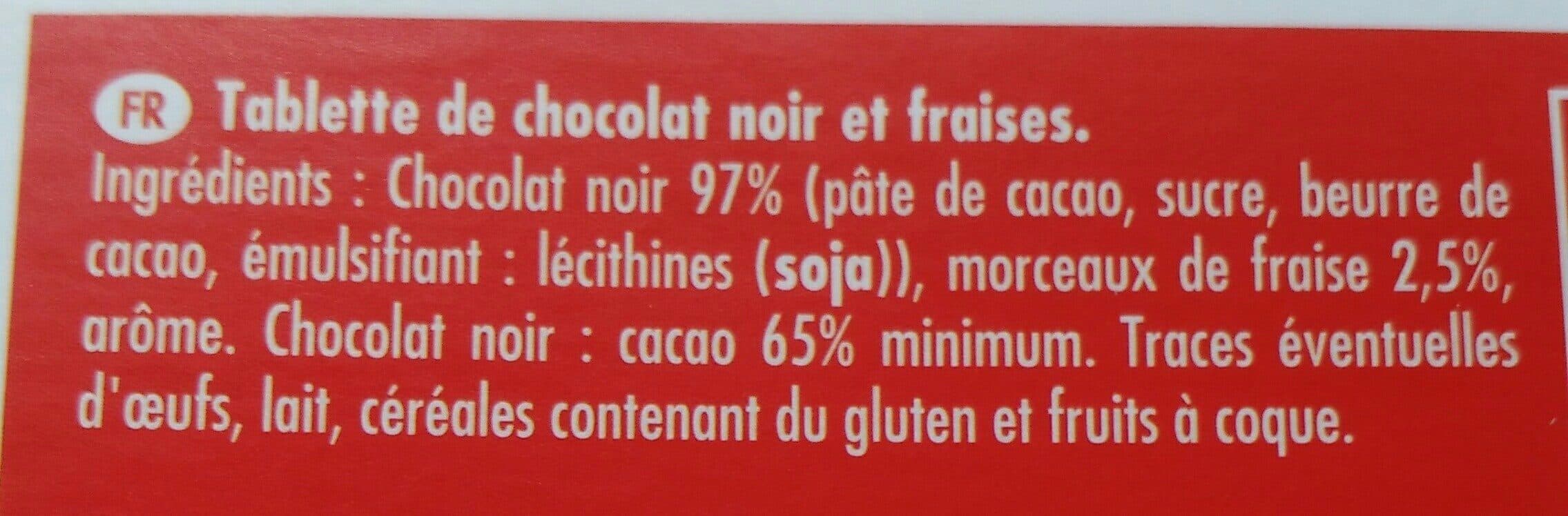Monbana Chocolat noir et fraises packshot