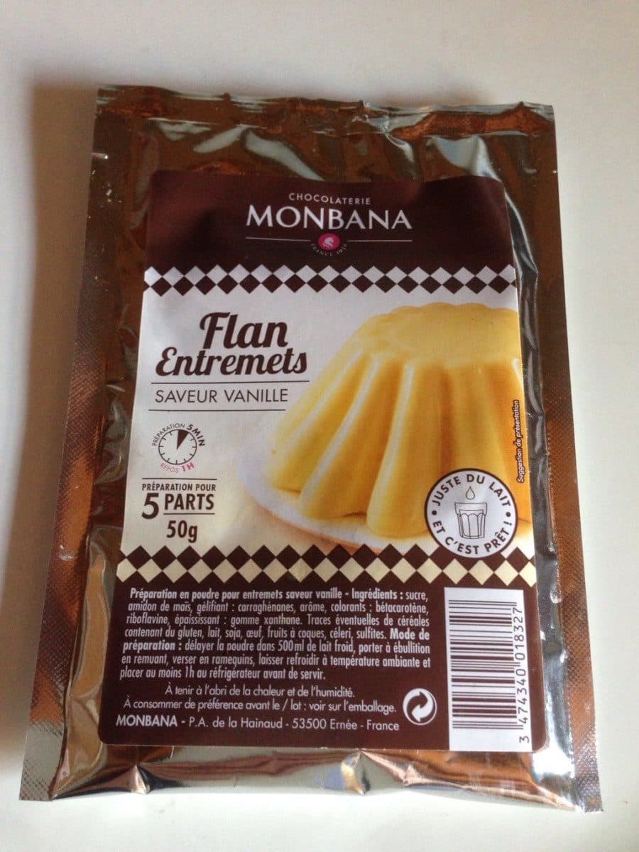 Monbana Flan entremets saveur vanille packshot