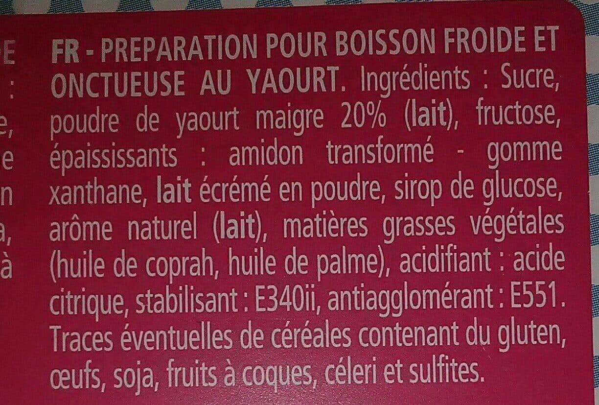 Monbana Milkshake frappé saveur yaourt packshot