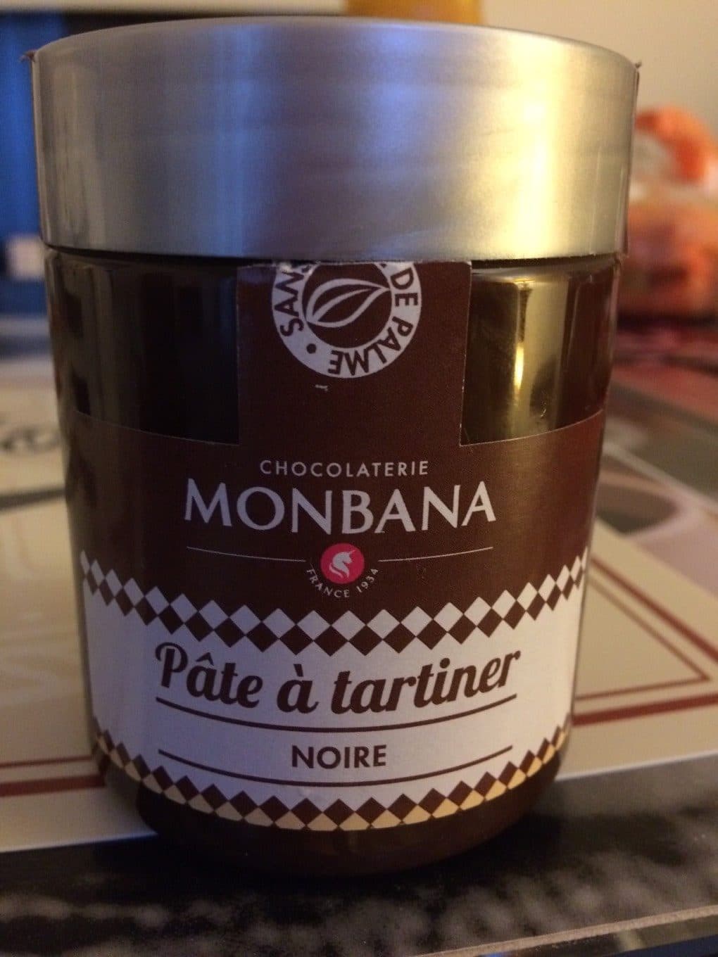 Chocolaterie Monbana Pâte à tartiner chocolat noir packshot