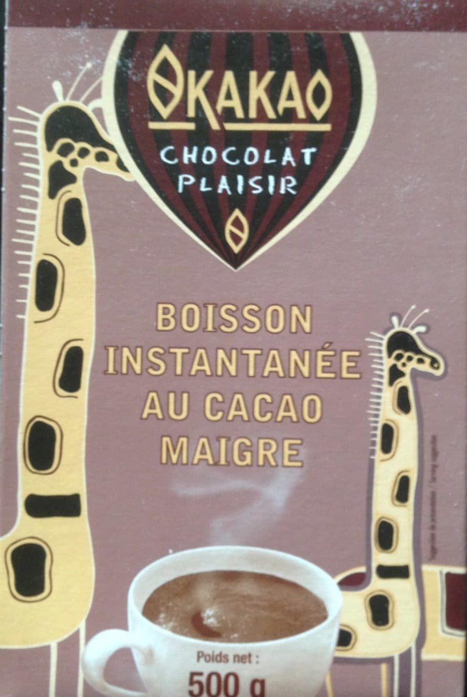 Okakao Boisson instantanée au cacao maigre packshot