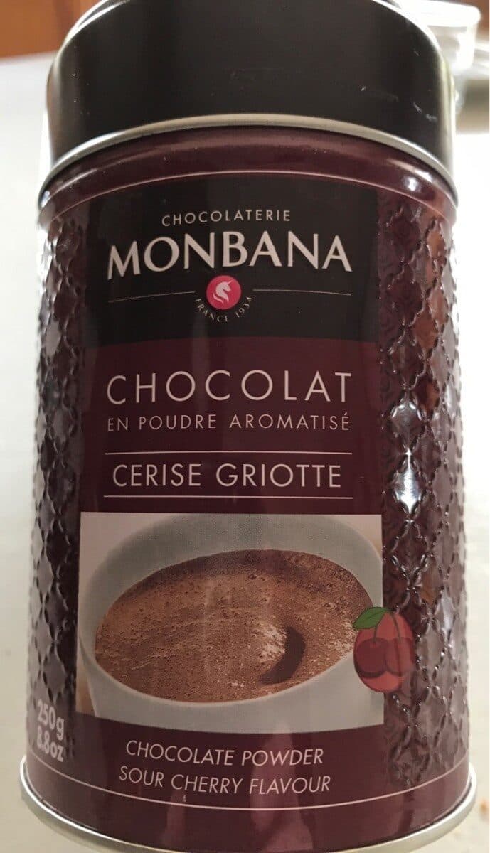 Monbana Chocolat en poudre cerise griotte packshot