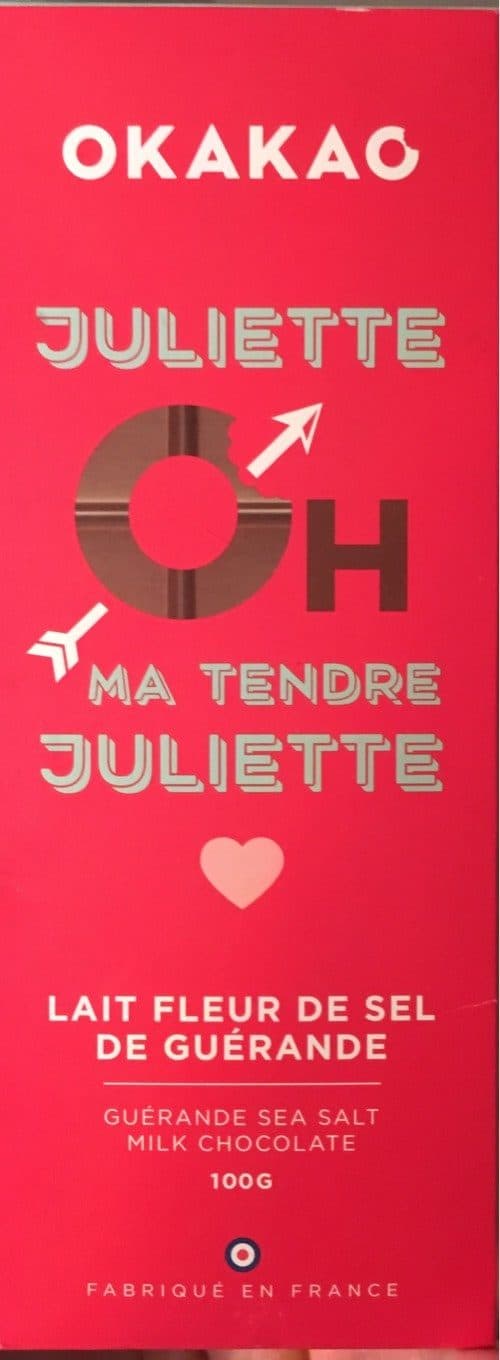 Okakao Lait Fleur de sel de Guérande packshot